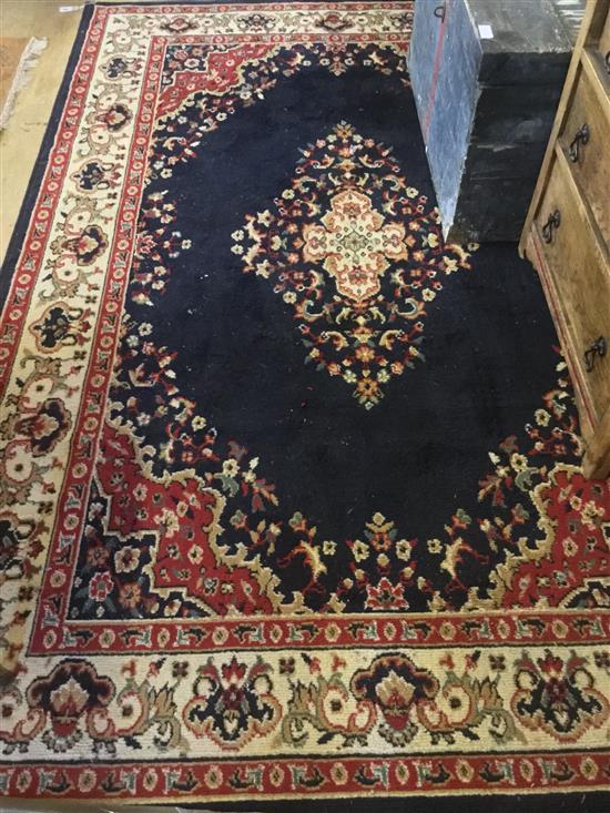 Keshaw blue & red rug